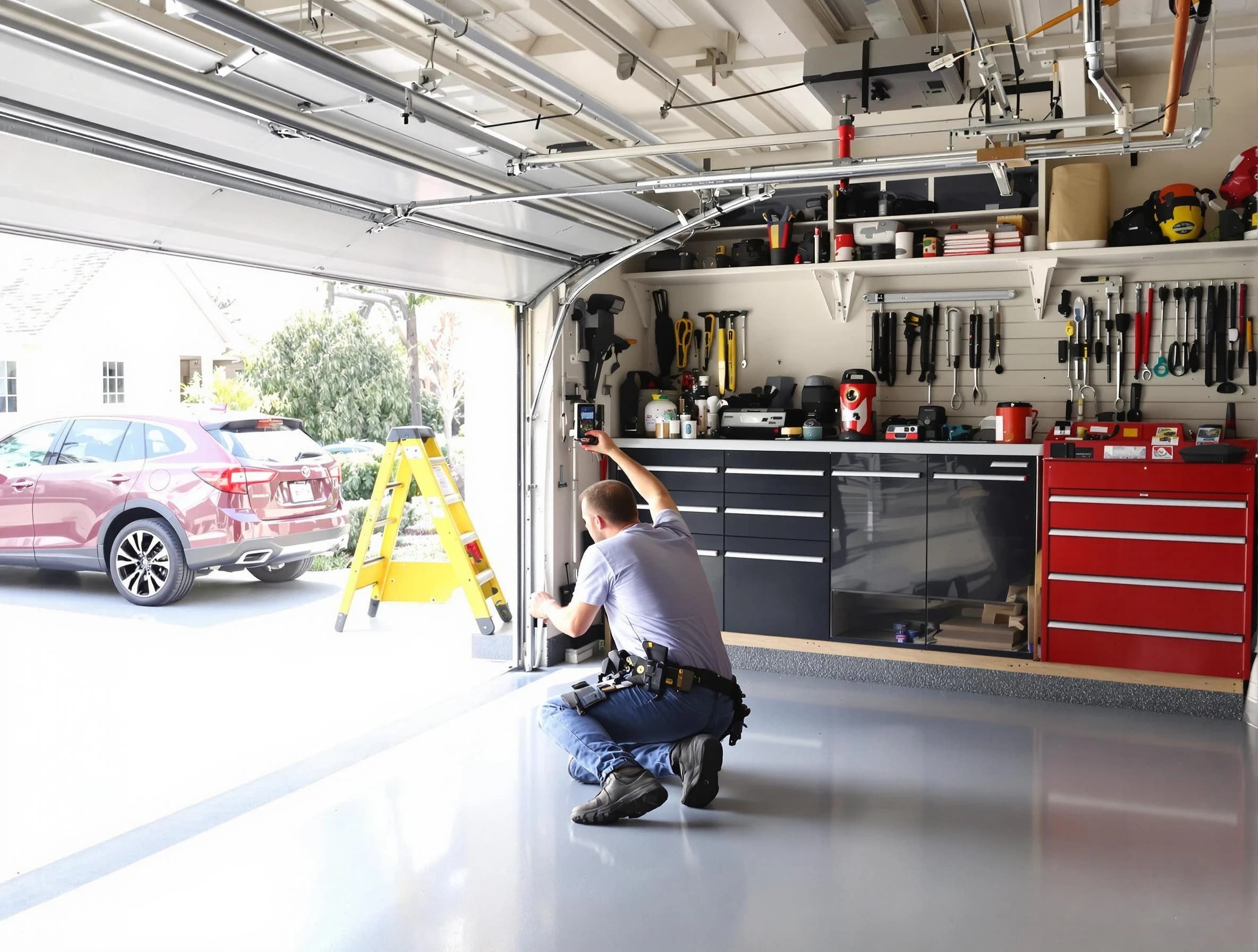 Local garage door repair service by Shrewsbury Garage Door Repair in Shrewsbury