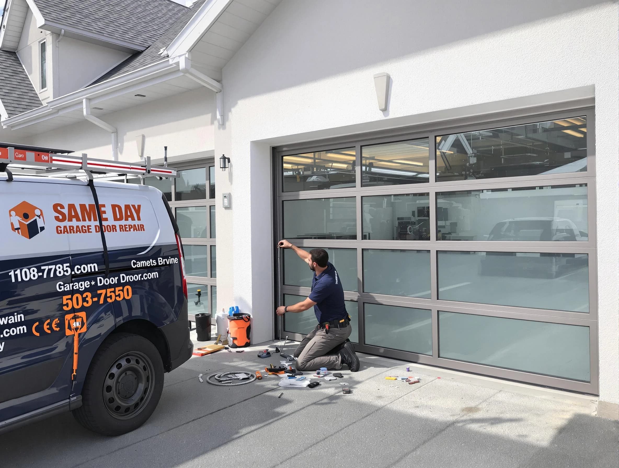 Same-day garage door repair service by Shrewsbury Garage Door Repair in Shrewsbury