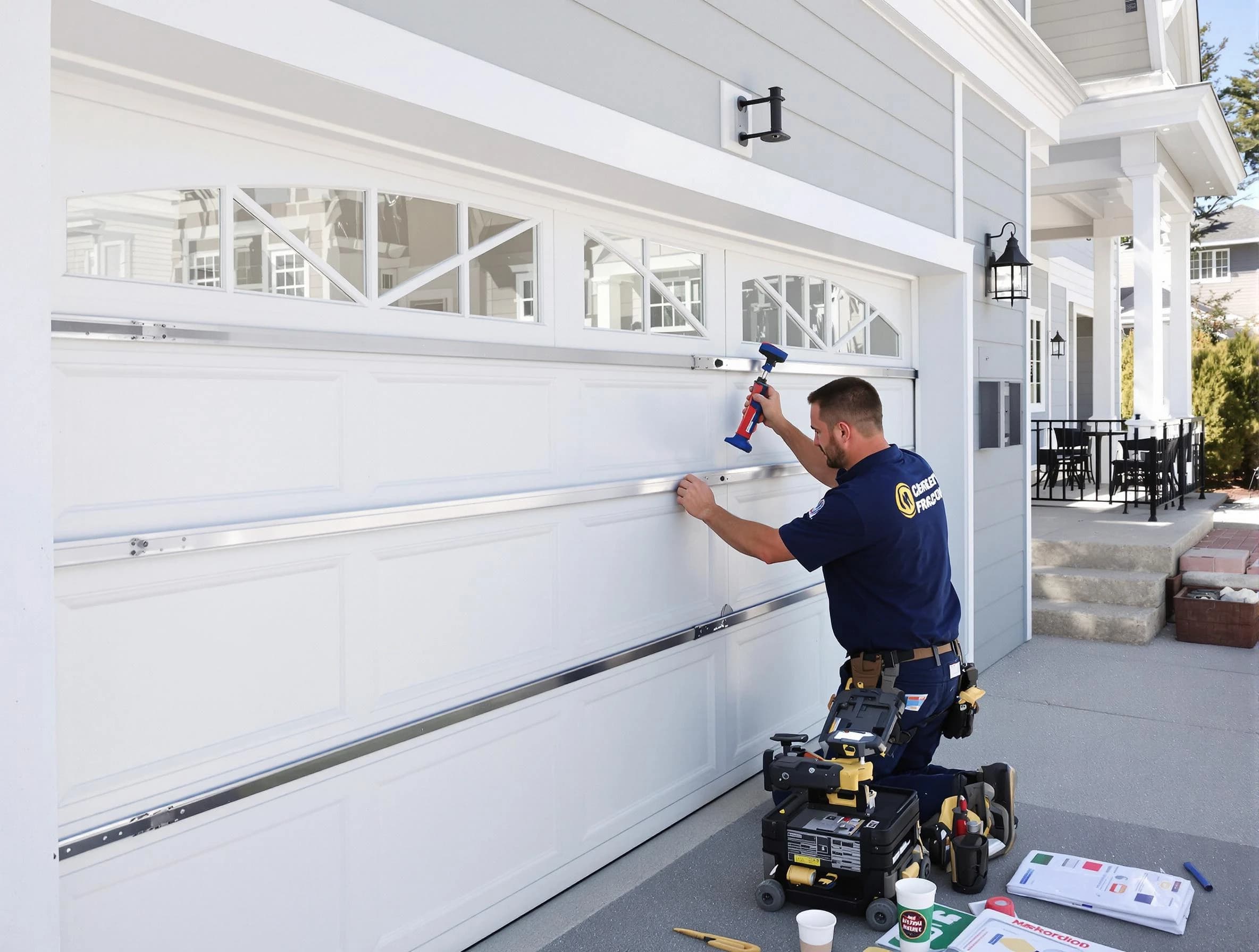 Professional garage door installation by Shrewsbury Garage Door Repair in Shrewsbury