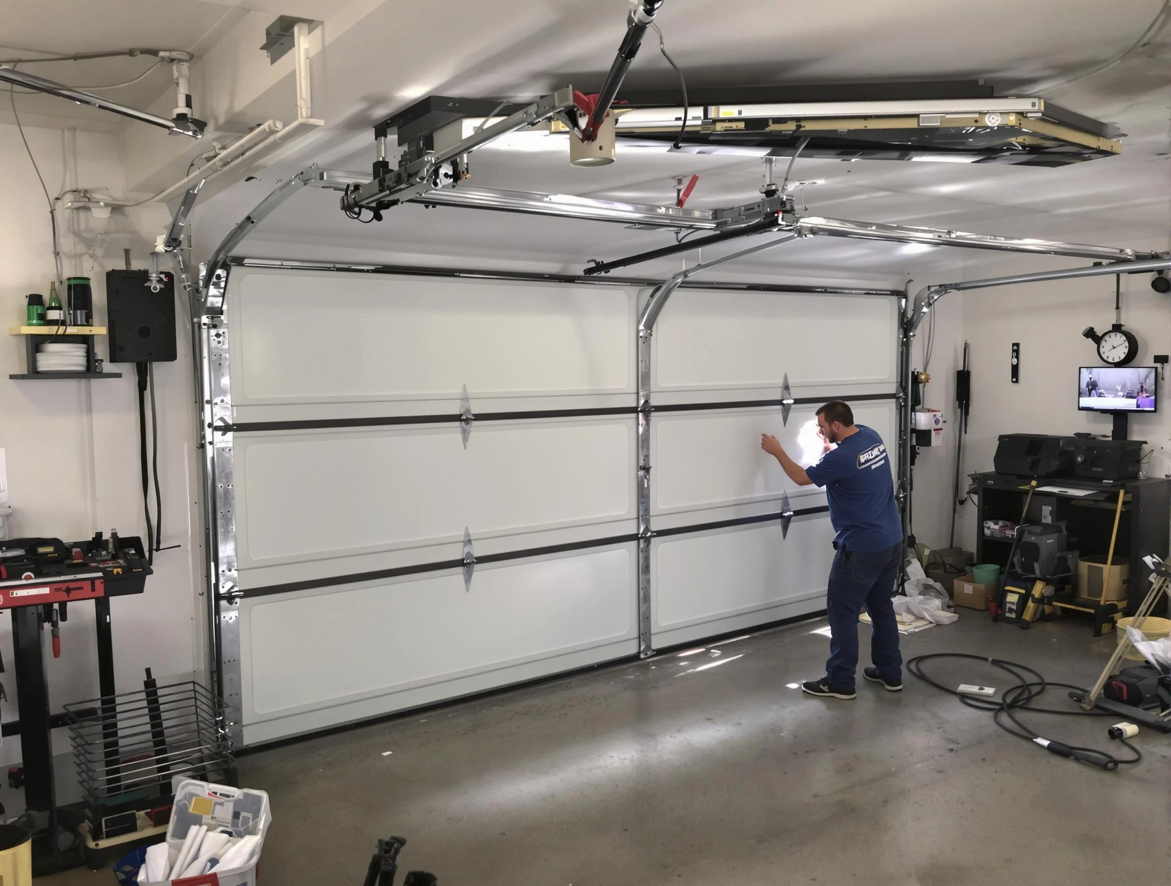 Professional garage door repair service by Shrewsbury Garage Door Repair in Shrewsbury