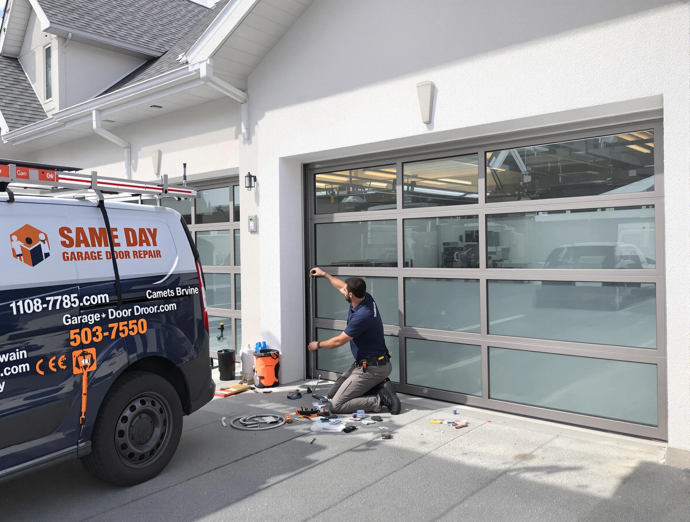 Same-day garage door repair service by Shrewsbury Garage Door Repair in Shrewsbury